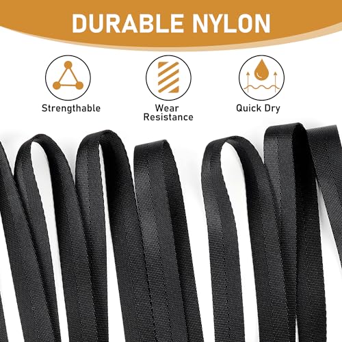 PrimePets Leash in 20 Ft, Black