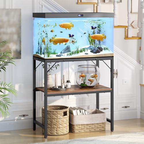 MAHANCRIS Item Stand in 20 Gallon, Rustic Brown