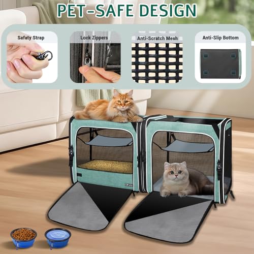 Petskd Animal Carrier in 38.0"L x 17.0"W x 18.0"H, Green
