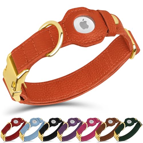 BUDKAS Animal Collar in XS, 9"-12" Neck Fit, Orange