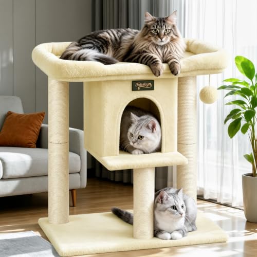 Feliskyn Pet Activity Structure in 28 Inches, Beige