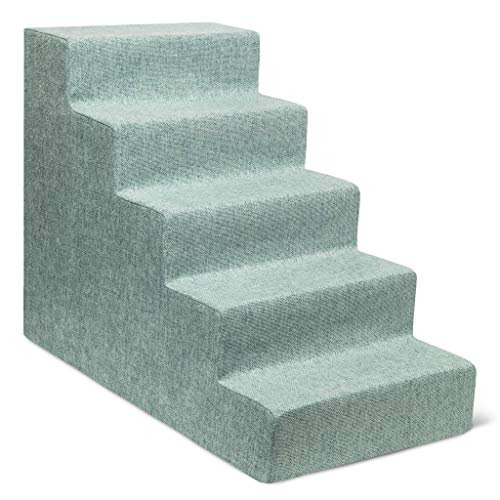 Best Pet Supplies Animal Stair in H: 22.5 Inches, Pale Teal