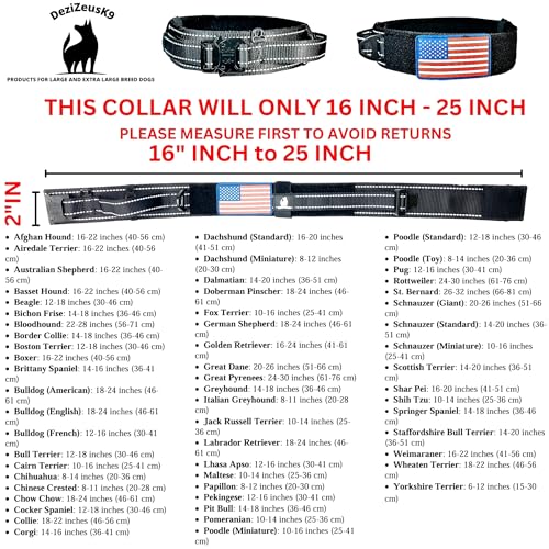 DEZIZEUSK9 Animal Collar in 16-25 INCH, BLACK-COBVEL2