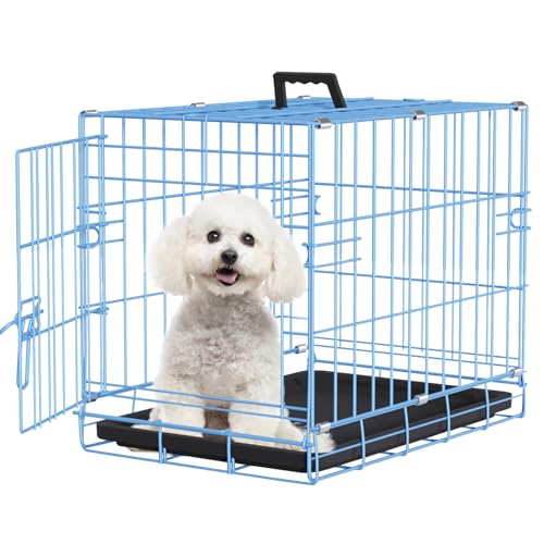 FDW Animal Cage in 18.0"L x 12.0"W x 14.0"H, Blue