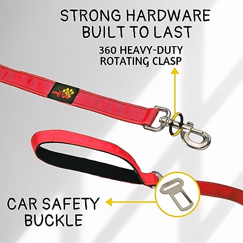 ADITYNA Leash in 6ft-7.5ft, Red