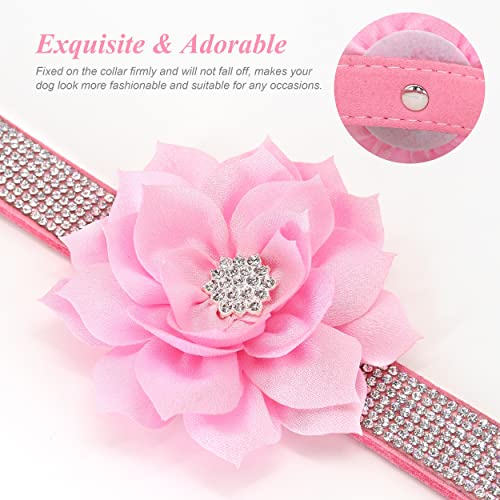 PET ARTIST Animal Collar in XS:Neck 7.5-10"(3-7 lbs), Pink Set