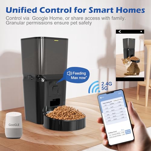 SIATELOO Pet Feeder in Large, Matte black