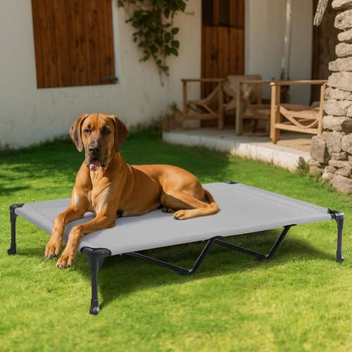 Veehoo Pet Bed Mat in 59.0"L x 37.5"W x 9.0"Th, Silver Gray
