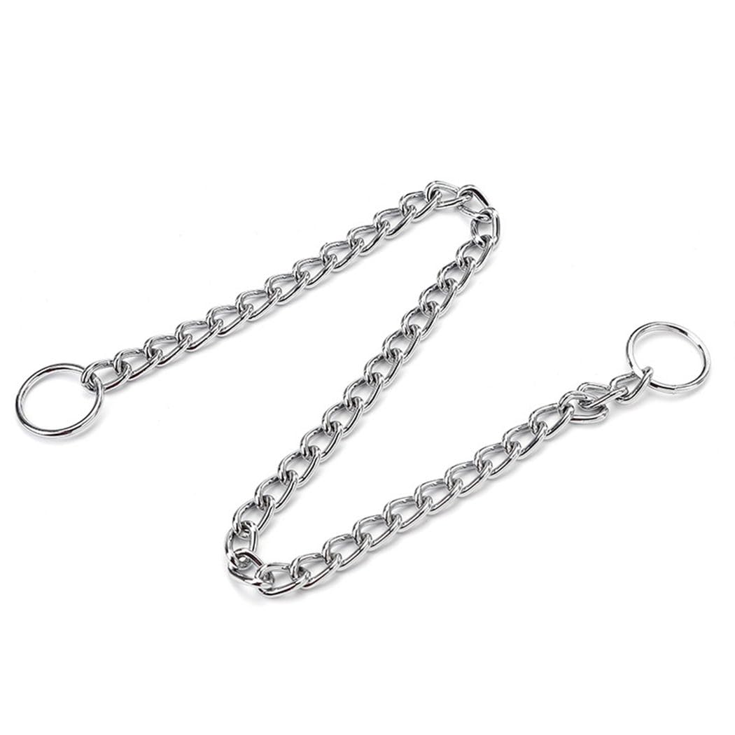 Weimostar Animal Collar in XXS(Neck Max 8inch)D1.6mm, 2Pack Silver