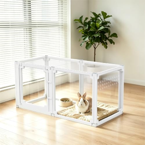 EVOTAILS Pet Playpen in 24", White