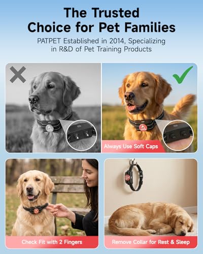 PATPET Animal Collar in 1 Count (Pack of 1), Pink