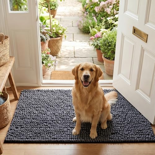 EHEYCIGA Pet Bed Mat in 24x16inch, Dark Grey