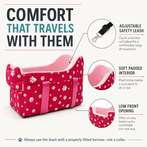 Cullaby Pet Seat in Small, Rose Red