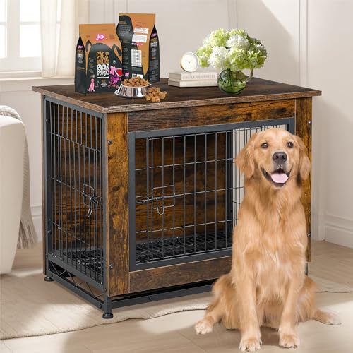 Shintenchi Animal Cage in 44.1"L*29.5"W*32.3"H, Brown