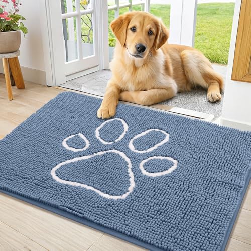 Smiry Rug in 36"X24", Airy Blue and White