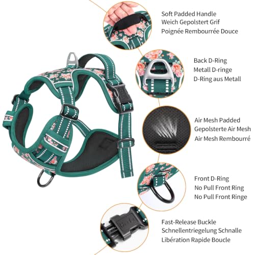 HEELE Animal Harness in S, Flower Grass Green