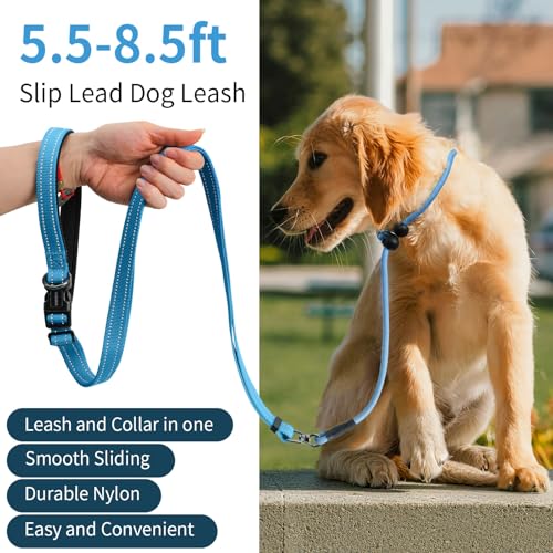 kazazoo Leash in Adjustable (5.5ft to 8.5ft), Light Blue