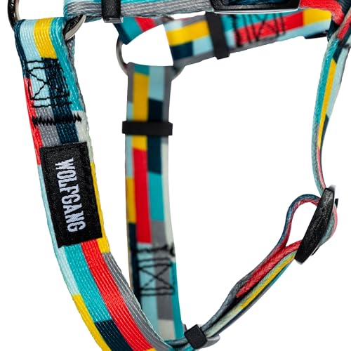 Wolfgang Man & Beast Animal Harness in Small (5/8 Inch x 12-18 Inch), MixTape Print