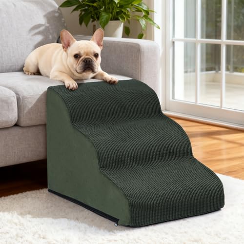 aodisman Animal Stair in Standard 3-Step 15.7"H, Green