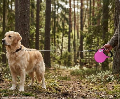 CROWN PAWS Leash in Large, Pink
