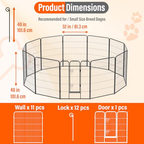 FDW Pet Playpen in Black