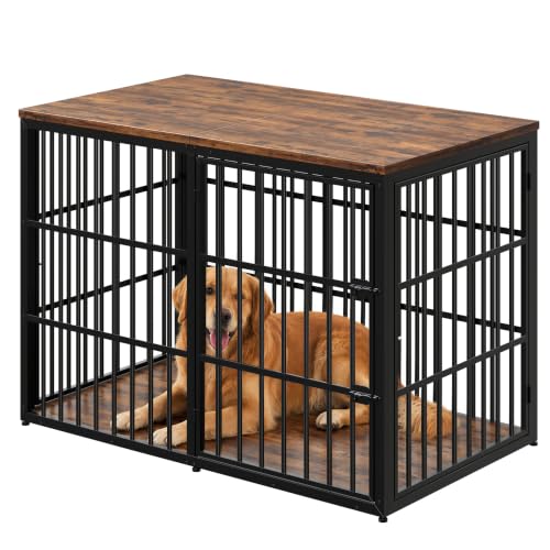 Lyromix Animal Cage in 53.9"L x 31.9"W x 37.2"H, Brown