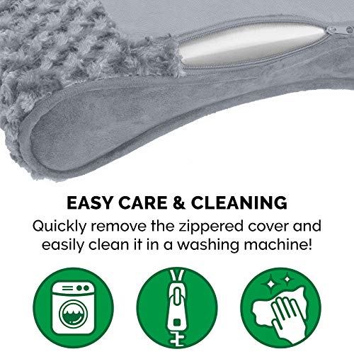 Furhaven Pet Bed Mat in Large, Ultra Plush (Gray)