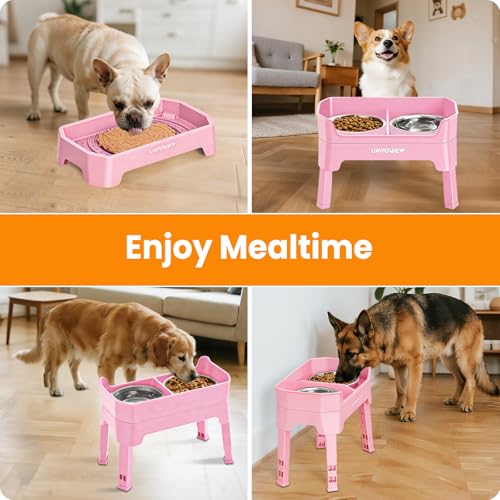 URPOWER Pet Feeder in Large, Pink