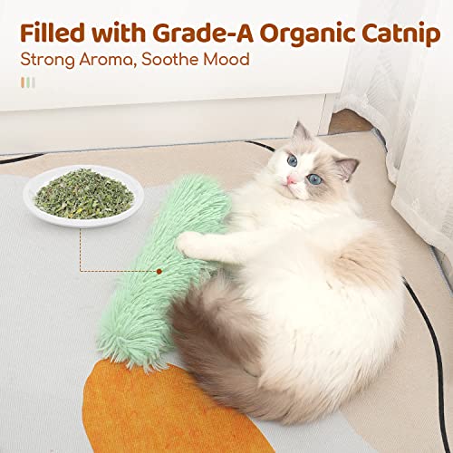 Potaroma Pet Toy in 3 Count (Pack of 1), Green Yellow Violet