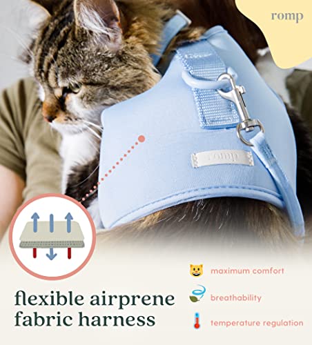 ROMP Animal Harness in Small, Cotton Blue