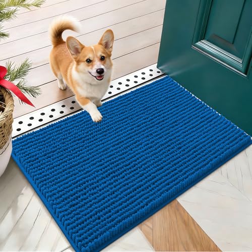 OLANLY Pet Bed Mat in 24" X 16", Deep Navy Blue