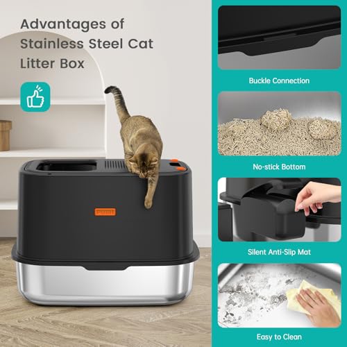 WoofiGo Litter Box in X-Large, V-Black