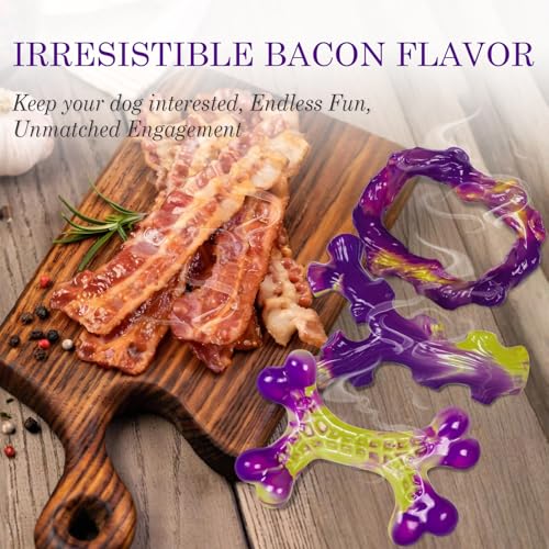 Frienhund Pet Toy in 3 Pack, Purple