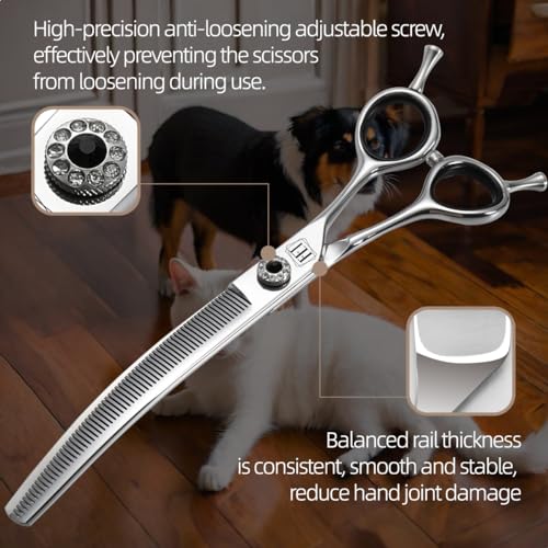FENICE TOTEM Scissors in 7.5 inch, Curved Thinning