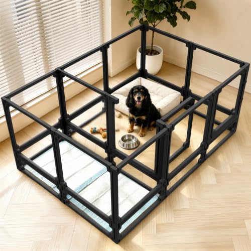 EVOTAILS Pet Playpen in 34", Black