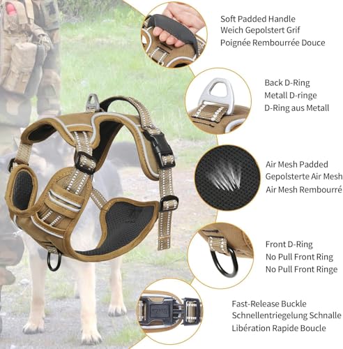 HEELE Animal Harness in M, Brown