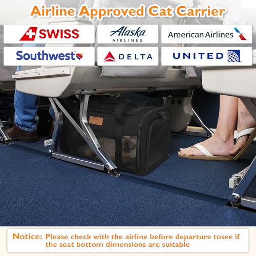 Petux Animal Carrier in 17.0"L x 11.0"W x 9.5"H, Light Black
