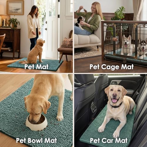 EHEYCIGA Pet Bed Mat in 24x16inch, Green