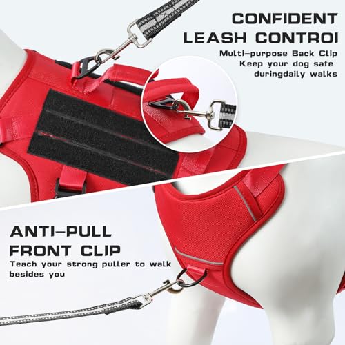 Jane Shine Animal Harness in S(Neck:14-18",Chest:17-24"), Red