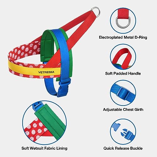 VETRESKA Animal Harness in XS(Chest: 16.9"-22"), Chroma Red