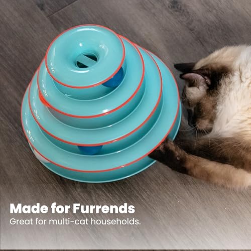 Catstages Pet Toy in One-Size, Chase Meowtain Track Tower