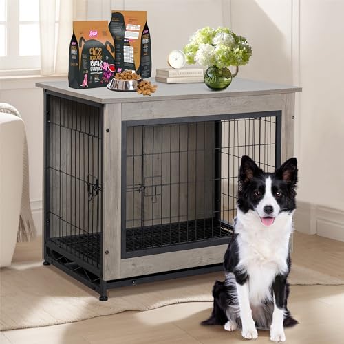 Shintenchi Animal Cage in 38.6"L x 25.6"W x 26.8"H, Grey
