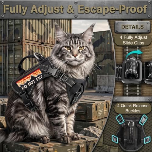 nanappice Animal Harness in Large, Black