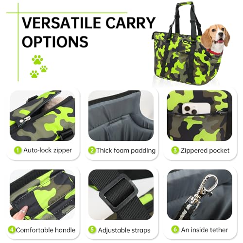 DELTAMANN Animal Carrier in 23.0"L x 6.0"W x 12.6"H, Camouflage Green