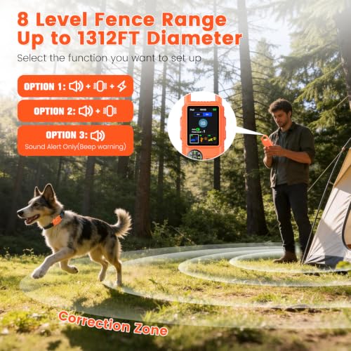 Pawton Animal Collar in Medium, Large, Orange for 1 Dog