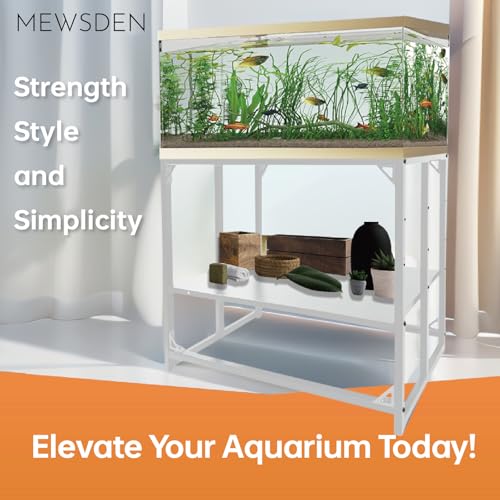 MEWSDEN Item Stand in (10 Gallon)24.8"x9.25", White