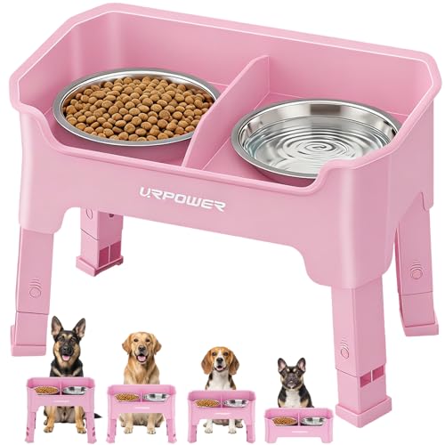 URPOWER Pet Feeder in Medium, Pink