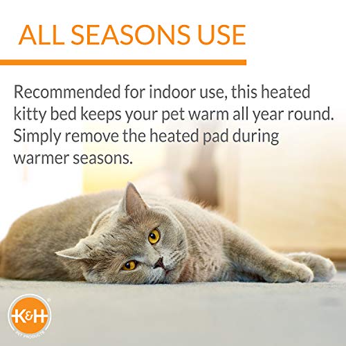 K&H Pet Products Pet Bed Mat in Small 18 Inches Round, Blue