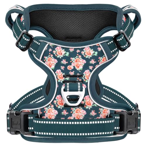 HEELE Animal Harness in S, Flower Blackish Green