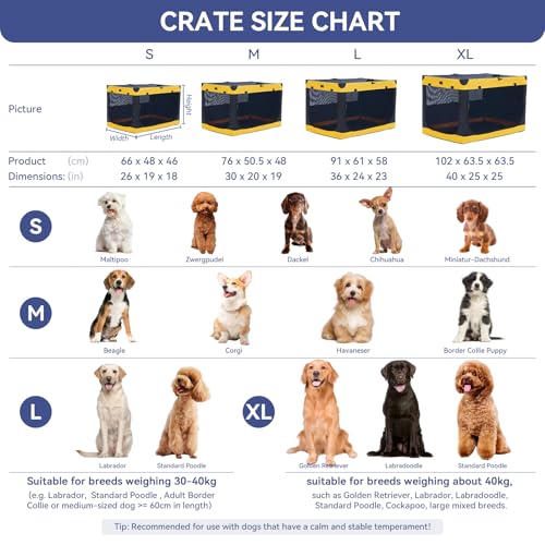 A 4 Pet Animal Cage in 30.0"L x 20.0"W x 19.0"H, Blue+Yellow